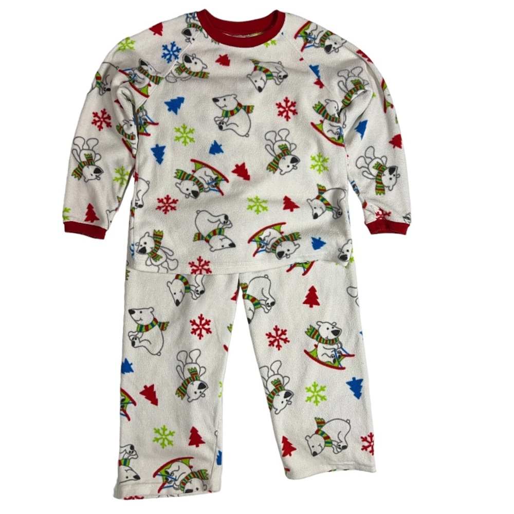 Polar Bear Christmas Pajamas sz 7/8